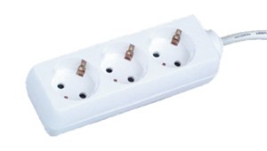 Base 3  Endolls amb Cable 3m