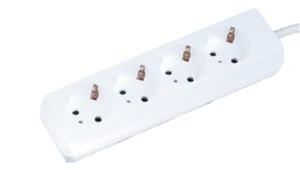 Base 4 Endolls amb 3m Cable 3m