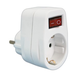 Adaptador 1 Encoll amb Interruptor