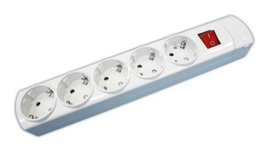 Base 5 Endolls sense Cable amb Interruptor