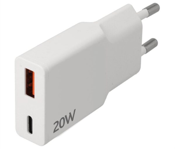 Carregador USB A+ USB C 20W