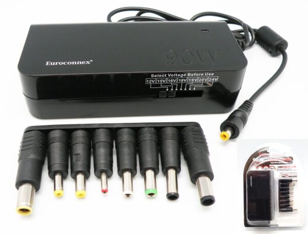 Alimentador Universal 12-24VDC + USB 90W